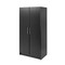 65" Freestanding Black Wardrobe Closet Organizer with Hanging Rail and Shelf for Bedroom